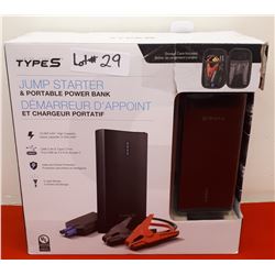 TYPE S JUMP STARTED & PORTABLE POWER BANK