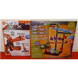 HEX BUG VEX ROBOTICS SWITCHGRIP BALL SHOOTER & TECHNO GEARS MARBLE MANIA ZANY TRAX