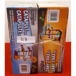 TECHNO GEARS MARBLE MANIA CATAPULT & ZANY TRAX