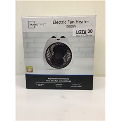 MAINSTAYSELECTRIC FAN HEATER 1500W