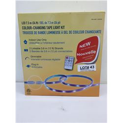 COLOUR CHANGING TAPE LIGHT KIT 24FT