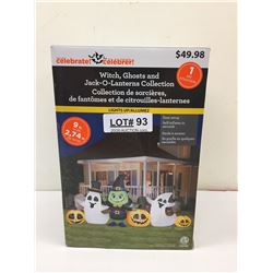 BLOWUP WITCH+ GHOST + JACK O'LANTERN SET