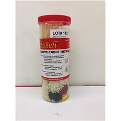 CONTAINER OF ASSORTED SIZE CABLE TIES BY PIT BULL