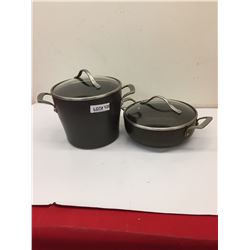 KIRKLAND POTS X2 WITH LIDS