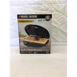BLACK AND DECKER 4 APPLIANCES IN ONE MULTIPURPOSE GRILL