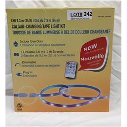 COLOUR CHANGING TAPE LIGHT KIT 24FT