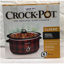 CROCKPOT THE ORIGINAL SLOW COOKER 6QT CLASSIC AS NEW