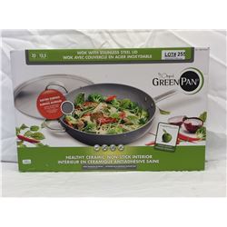 GREERNPAN WOK WITH STAINLESS STEEL LID 12.5"