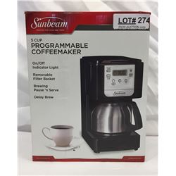 SUNBEAM PROGRAMMABLE 5CUP COFFEEMAKER