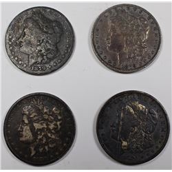 4 SILVER DOLLARS: