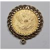 Image 2 : 1900 $5.00 LIBERTY GOLD BEZEL