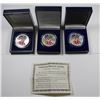 Image 1 : 3- BOXED 1999 AMERICAN SILVER EAGLES