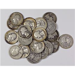 20 DIFFERENT SILVER WASHINGTON QUARTERS