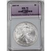 Image 1 : 2007-W AMERICAN SILVER EAGLE BURNISHED NGP