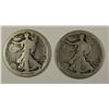 Image 1 : WALKING LIBERTY HALVES: 1916 AG/G & 1916-S GOOD