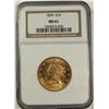 Image 1 : 1899 $10 GOLD LIBERTY NGC MS 61