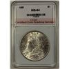 Image 1 : 1881 MORGAN SILVER DOLLAR CCGS