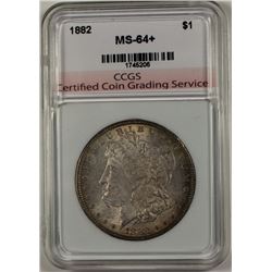 1882 MORGAN SILVER DOLLAR CCGS