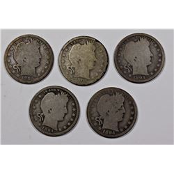 BARBER QUARTERS: 1893 GOOD, 1893-S AG,