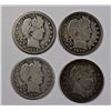 Image 1 : BARBER QUARTERS: 1898-S GOOD, 1899 G/VG,