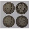 Image 1 : BARBER QUARTERS: 1900-O AG, 1900-S AG/G, 1901 VG