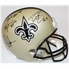 Image 1 : Drew Brees, Earl Campbell, Mark Ingram  Ricky Williams Signed Saints Full-Size Helmet (JSA COA  Bree