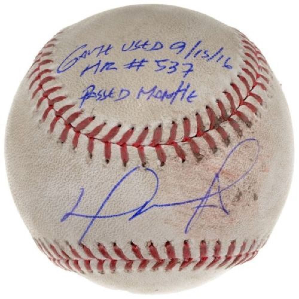 David Ortiz Signed GameUsed Limited Edition OML Baseball Inscribed