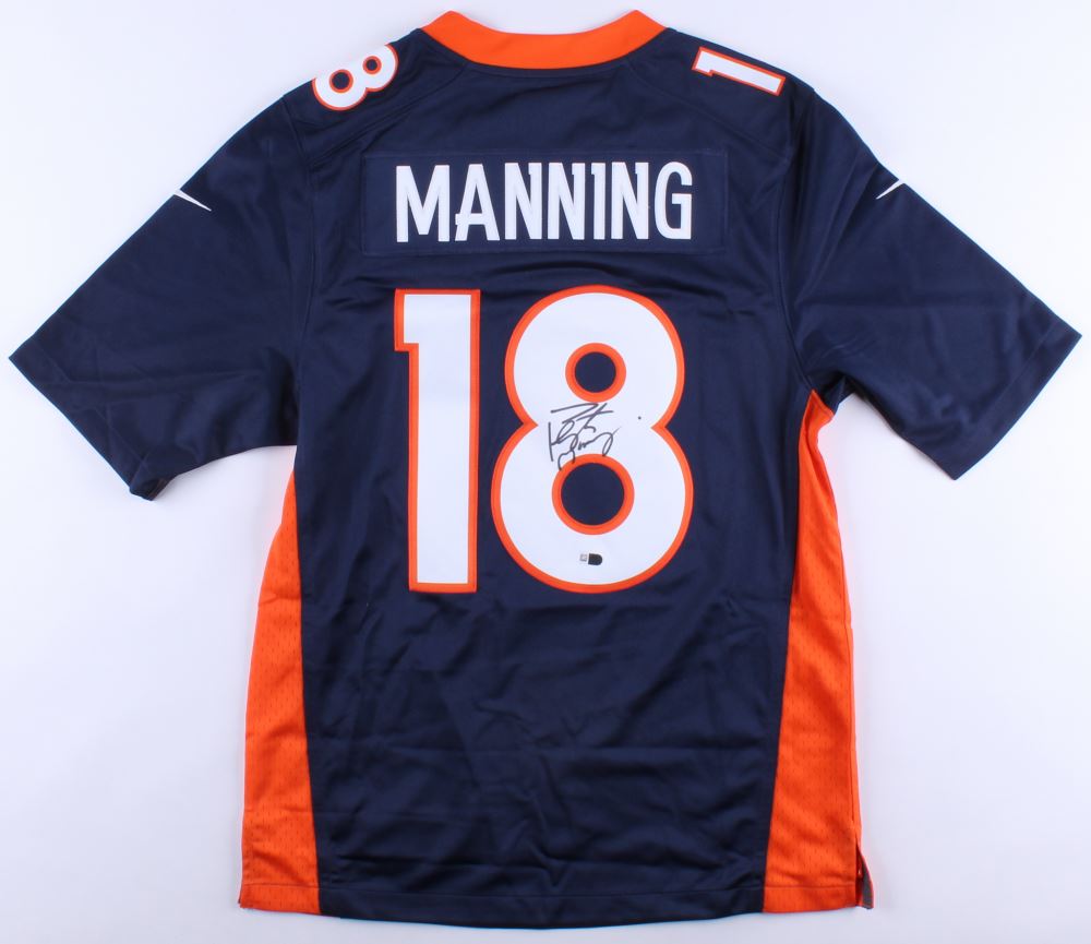 peyton manning signed broncos jersey