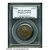 Image 1 : 1773 1/2P Virginia Halfpenny, Period MS64 Brown P
