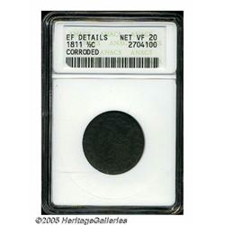1811 1/2 C --Corroded--ANACS. XF Details, Net VF2