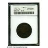 Image 1 : 1793 1C Wreath Cent--Vine and Bars--AG3 ANACS. S-