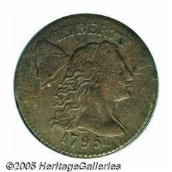 1795 1C Plain Edge AU53 PCGS. S-78, R.1. For this