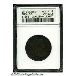 1804 1C --Damaged, Cleaned--ANACS. VF Details, Ne