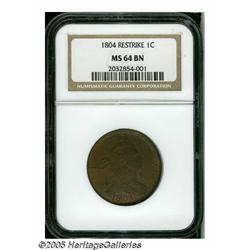 1804 1C Restrike MS64 Brown NGC. A notorious issu