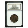Image 1 : 1852 1C MS65 Red and Brown NGC. N-22, R.1. Newcom