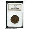 Image 1 : 1853 1C MS66 Red and Brown NGC. N-20, R-3. The ob