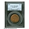 Image 1 : 1855 1C Upright 5s MS64 Red PCGS. N-4, R.1. A pai