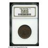 Image 1 : 1856 1C Slanted 5 MS66 Brown NGC. N-18, R.1. Die 