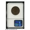 Image 2 : 1856 1C Slanted 5 MS66 Brown NGC. N-18, R.1. Die 