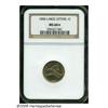 Image 3 : 1858 1C Large Letters MS66 S NGC. Well struck sav