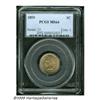 Image 1 : 1859 1C MS64 PCGS. Warm golden-tan patina rolls o