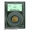 Image 1 : 1860 1C MS65 PCGS. Rounded Bust hub. With the add