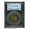 Image 1 : 1869 1C MS64 Red and Brown PCGS. This sharply def