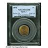 Image 1 : 1873 1C Open 3 MS66 Red and Brown PCGS. Deep oran