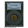 Image 1 : 1875 1C MS64 Red PCGS. Original, lustrous copper-