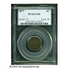 Image 1 : 1877 1C Good 4 PCGS. This low-grade key date Indi