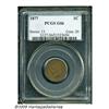 Image 1 : 1877 1C Good 6 PCGS. This affordable 1877 example