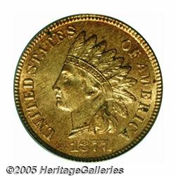 1877 1C MS64 Red PCGS. The well known key issue i