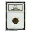 Image 1 : 1883 1C MS66 Red NGC. Beautiful rich orange color