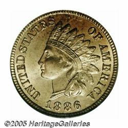 1886 1C Type One MS65 Red PCGS. Struck from the o